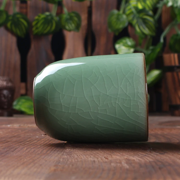 Longquan celadon ледяная трещина глазурь пара офисная домашняя керамическая чашка