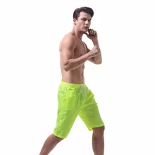 Новые однотонные пляжные шорты для мужчин, дышащие плавки для серфинга, быстросохнущие плавки, штаны с карманом, мужские трусы, купальный костюм