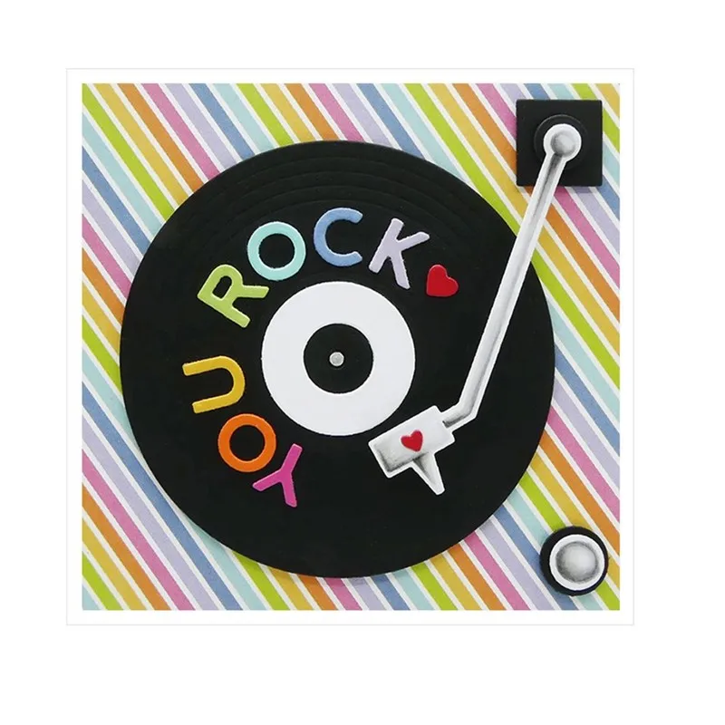 

Gramophone Metal Cutting Dies For DIY Scrapbooking Embossing Paper Cards Making Decorative Crafts New 2019 Phonograph Dies