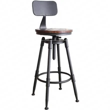 Bar stool bar swivel chair high stool wrought iron back home bar stool modern minimalist