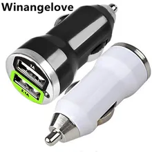 Winangeleve, 500 шт./лот, лучшее качество, full 2A, 2.1A+ 1A, двойной usb порт, автомобильное зарядное устройство, адаптер для iphone 4, 5, 6, 7, для samsung