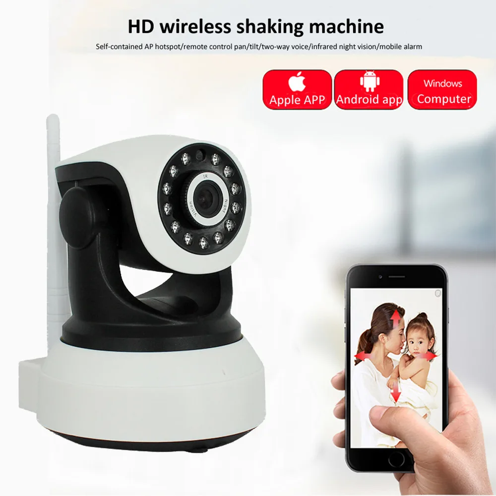 

BAPASCO HD 1080P Cloud Wireless IP Camera Intelligent Auto Tracking Of Human Home Security Surveillance CCTV Network Wifi Camera