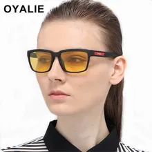 OYALIE Для женщин очки Ночное видение поляризованные очки Для мужчин солнцезащитные очки UV400 защиты вождение автомобиля очки ночью