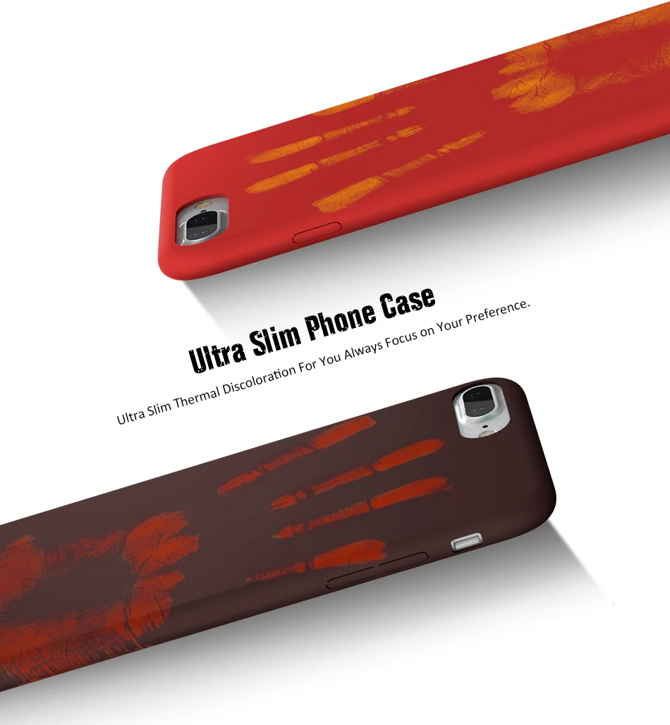 KISSCASE For iPhone 6 6s Plus 7 7 Plus Case Thermal Induction Phone Back Shell Cover Coque For iPhone 7 7 Plus 6 6s Plus Fundas (1)