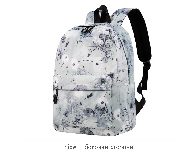 CIKER, женский рюкзак, китайский, с чернилами и эффектом стирки, с рисунком цветка лотоса, рюкзак для девочек-подростков, школьная сумка, дорожная сумка, Mochila Escolar