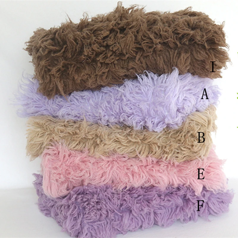 US $135.00 Curly Flokati Wool Blanket Backdrop Beanbag Cover Posing Blanket Newborn Photography Props Greek Wool Rug for photo shoot props