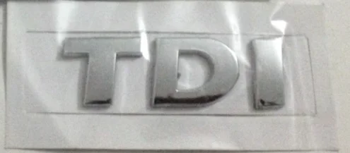 Original VW TDI Rear Badge Emblem Chrome 1K5853675B 739