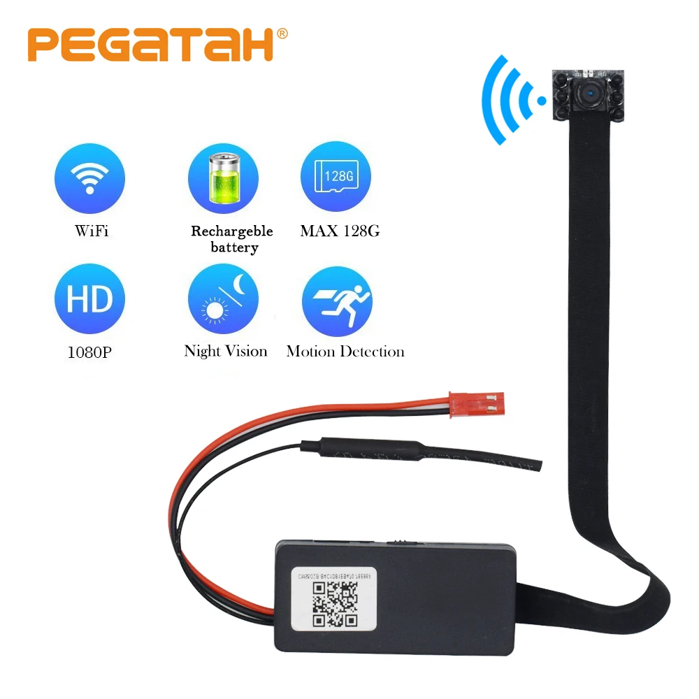 1080P Мини Wi Fi камера HD Wifi P2P видеозапись Обнаружение движения ночное видение пульт