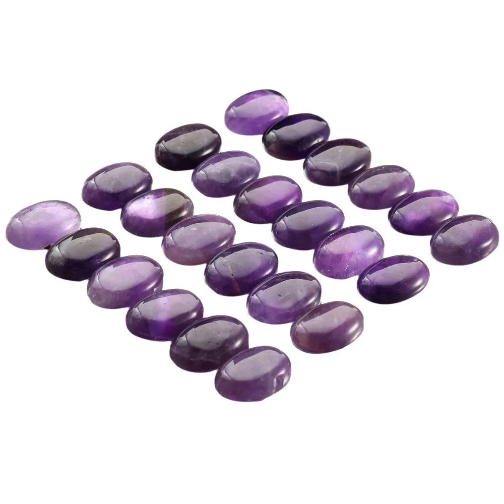 Purple Amethyst Cabochons CAB Flatback for Jewelry Making,15x20mm,Pack of 10 2