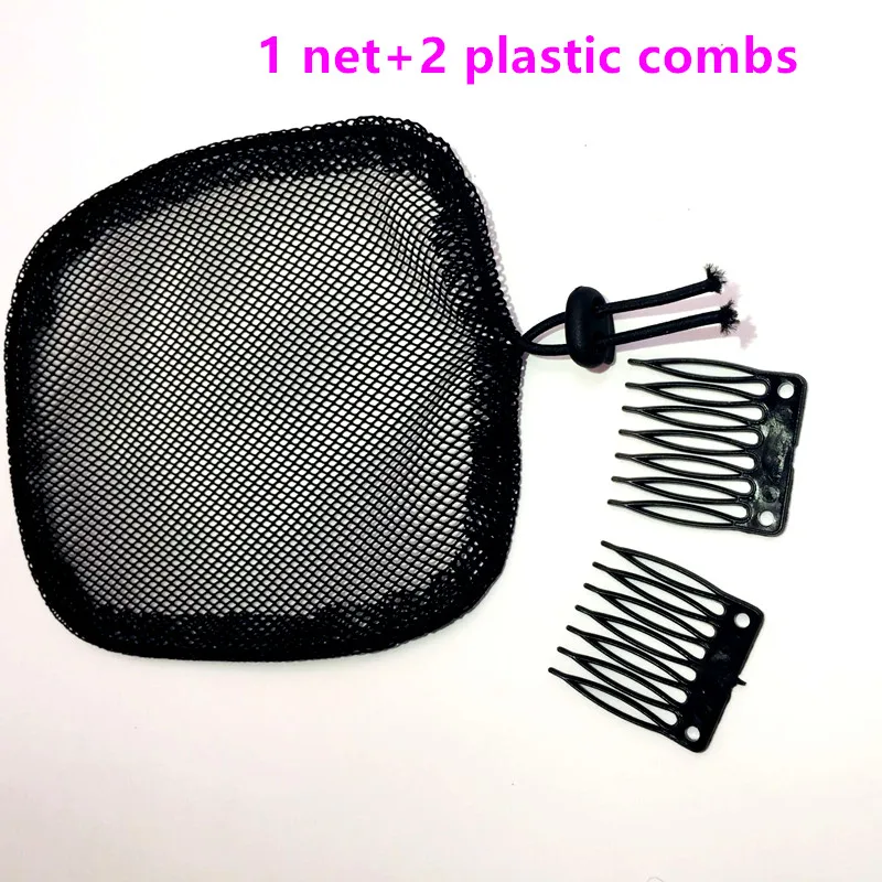 

Two Color Hair net for making Ponytail with adjustable strap on the back weaving cap glueless wig caps good quality Hair Net