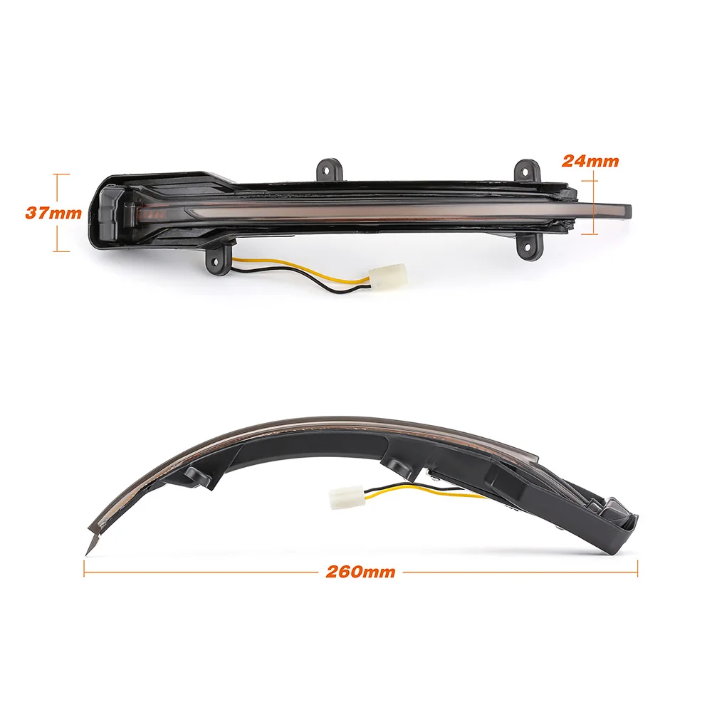 Динамический сигнал поворота светодиодный сбоку Зеркало заднего вида Индикатор