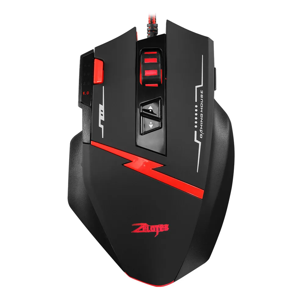 

Mouse Raton USB Zelotes Programmable Vertical Wired Game LED Gaming Mice Professional Mice For PC Laptop computer mouse 18Nov26