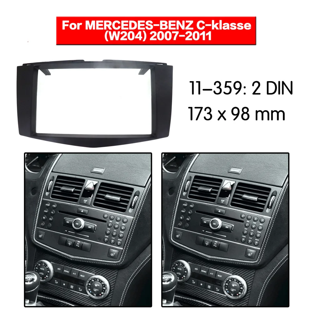 Автомобильный радиоприемник Fascia Frame Kit для BENZ C klase (W204) 2007 2011 CD Радио стерео аудио