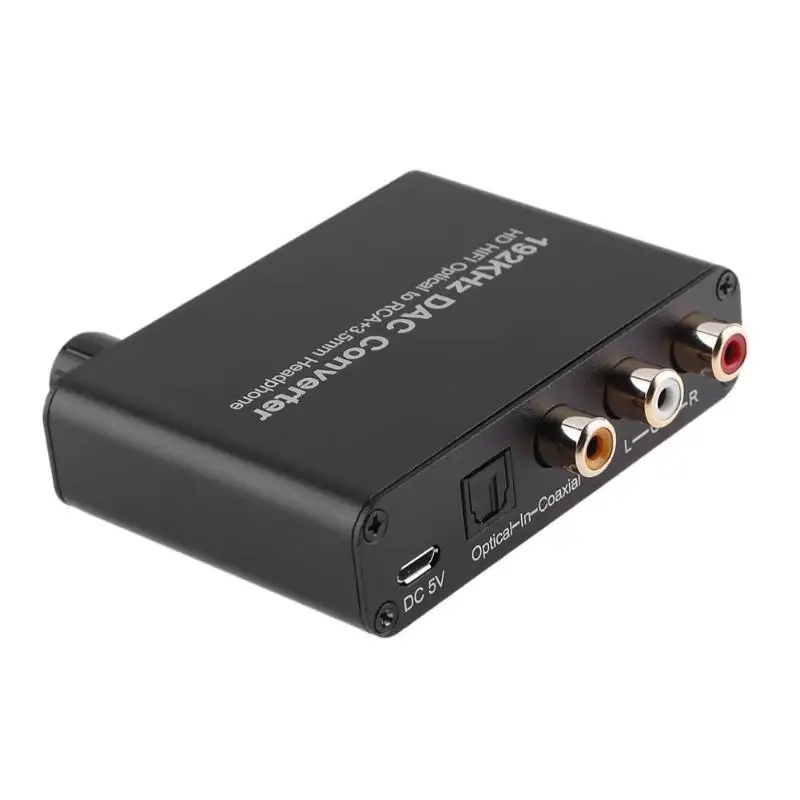 ALLOYSEED RCA Optical Toslink Coaxial to RCA 192KHz Digital to Analog ...