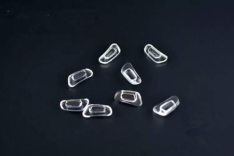 Прозрачные мягкие силиконовые носоупоры очки против скольжения Spetacles 100 пара/лот - Цвет: Transparent