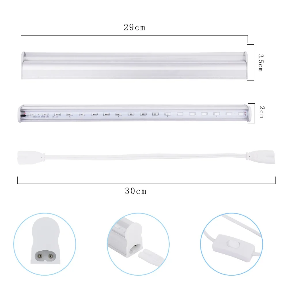 RAYWAY растет свет T5 светодиодные трубки гроутент для растений растущие огни лампы для растений цветы овощей гидропоники Системы парниковых