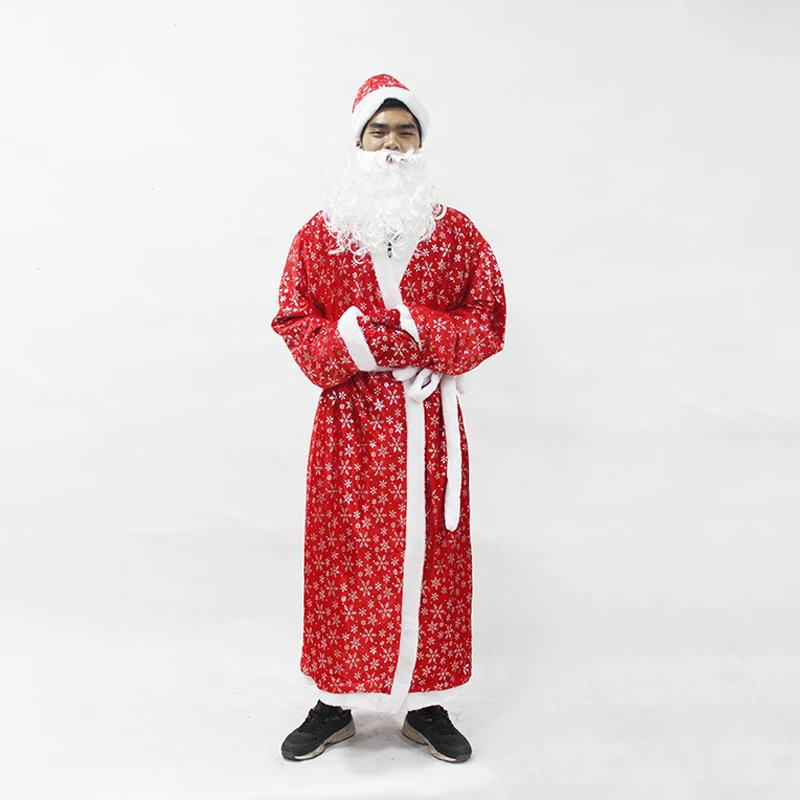 Billig Russland Weihnachten Santa Claus Kostüm Cosplay Santa Claus Kleidung Phantasie Kleid In Weihnachten Männer 5 teile los Kostüm Anzug Für Erwachsene