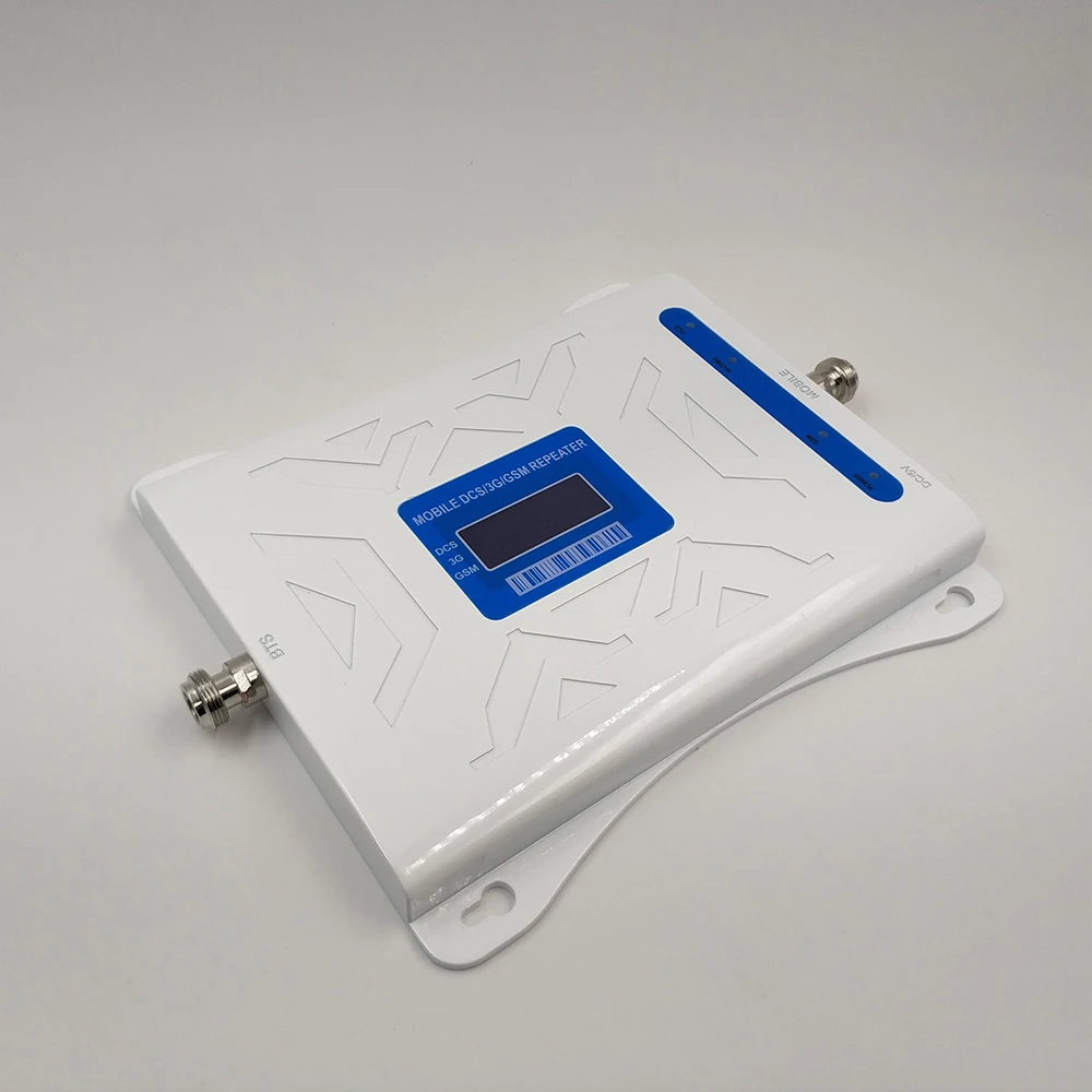 2G 3G 4G Tri Band Repeater Cellular Mobile Signal Amplifier GSM 900+DCS/LTE 1800+UMTS/WCDMA 2100 MHz Cell Phone Signal Booster
