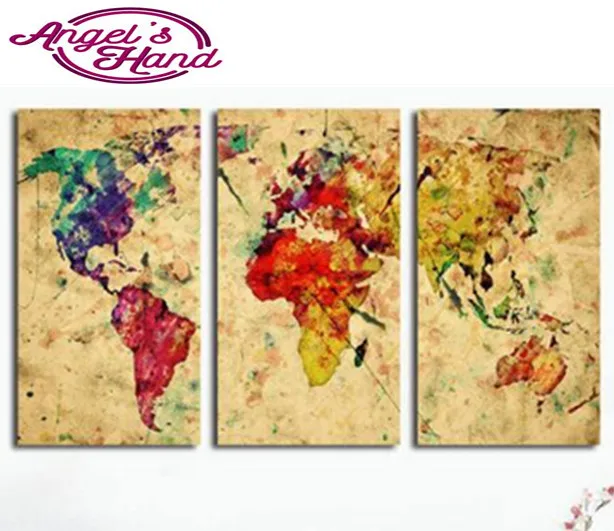 

5D diy diamond Painting Vintage world map Cross Stitch kit diamond Embroidery picture Full drill Diamond Mosaic decor for home