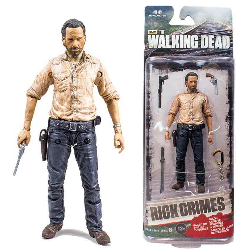 McFarlane Toys The Walking Dead TV Series 6 Rick Grimes the Governor Bungee Walker Abraham Ford