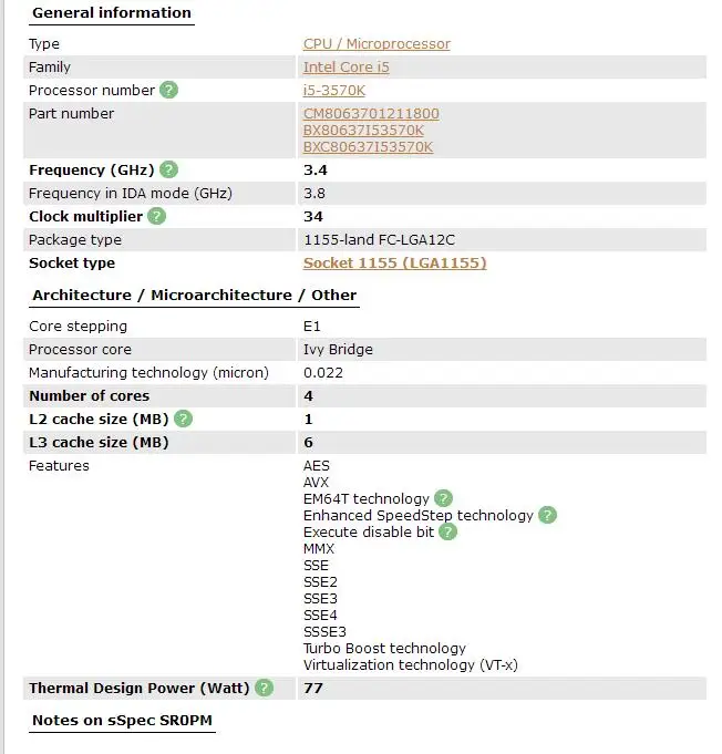 cpu socket Intel Core i5-3570 I5 3570 Processor (6M Cache, 3.4GHz) LGA 1155 PC computer Desktop CPU Quad-Core CPU Intel 3570 amd cpu