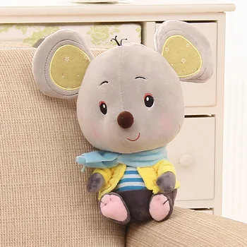 

cute plush mouse toy stuffed gray mouse doll gift about 25cm
