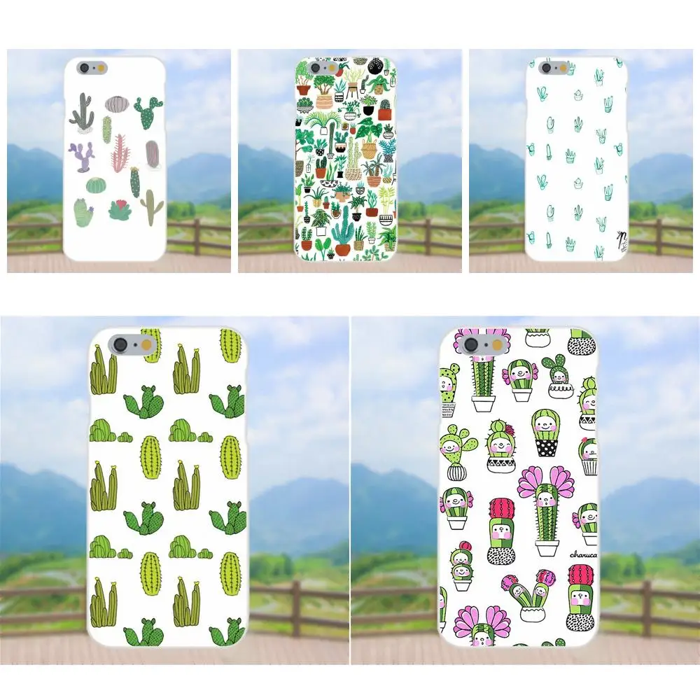 

For Huawei P7 Honor 4C 5A 5C 5X 6 6C 6A 6X 7 7X 8 9 V8 V10 Y3II Y5II Y6II G8 Play Lite Cell Case 2019 Simple Potted Cactus