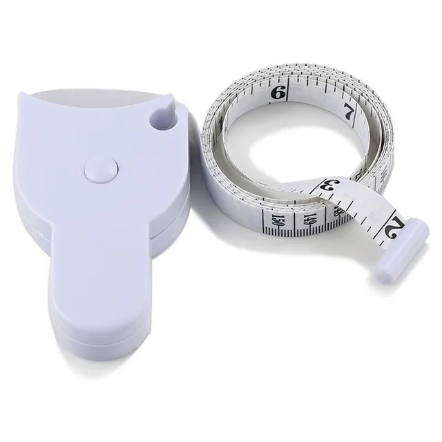 white color fitness measuring tape body fat weight loss measure