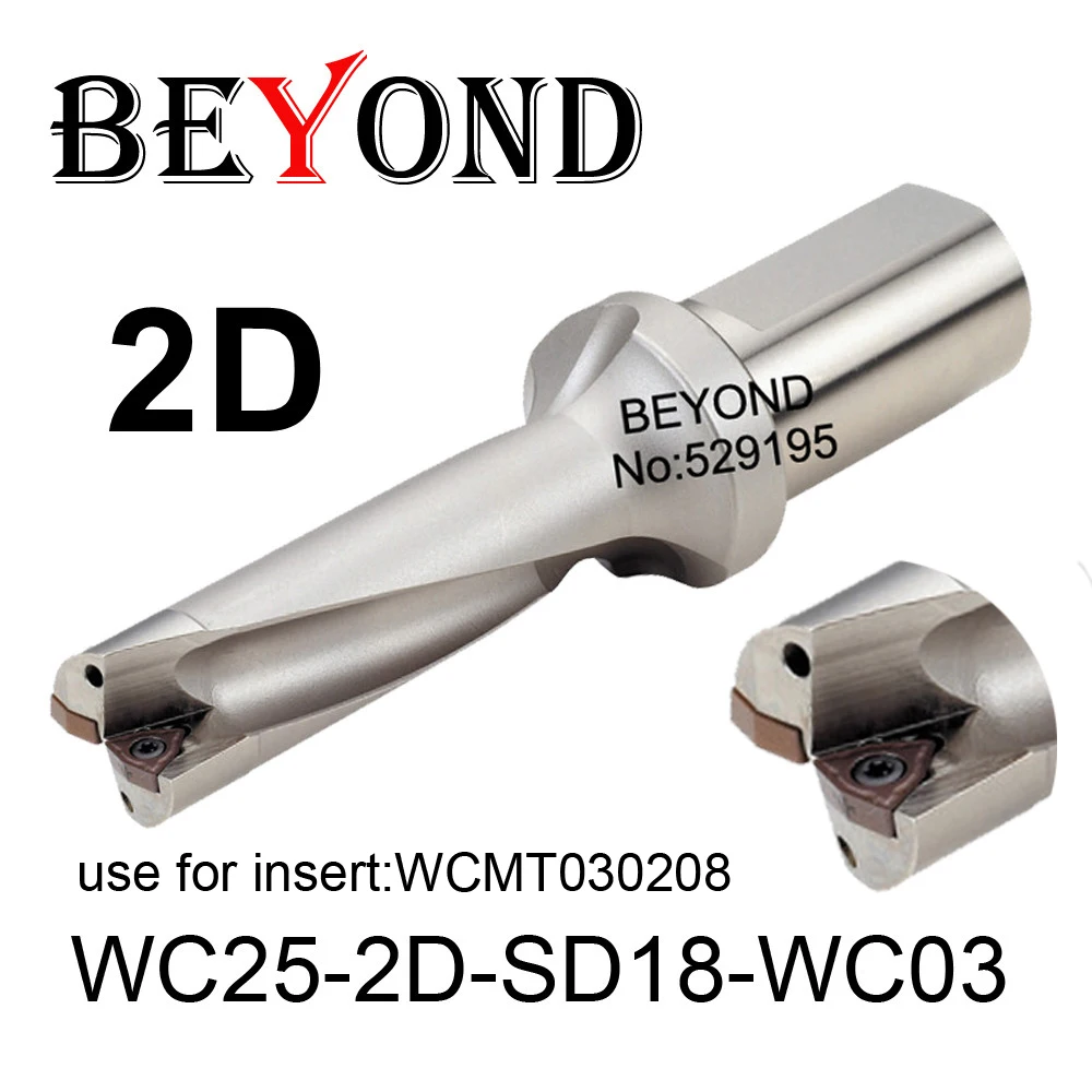 BEYOND WC 2D 18 мм 18,5 мм WC25-2D-SD18-WC03 SD18.5 U сверлить использовать твердосплавные пластины WCMT WCMT030208 сверло индексируемый CNC инструменты