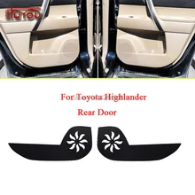 Для Toyota Highlander Автомобильная Внутренняя крышка двери Защита от царапин декоративные накладки автомобиля стикер 4 шт