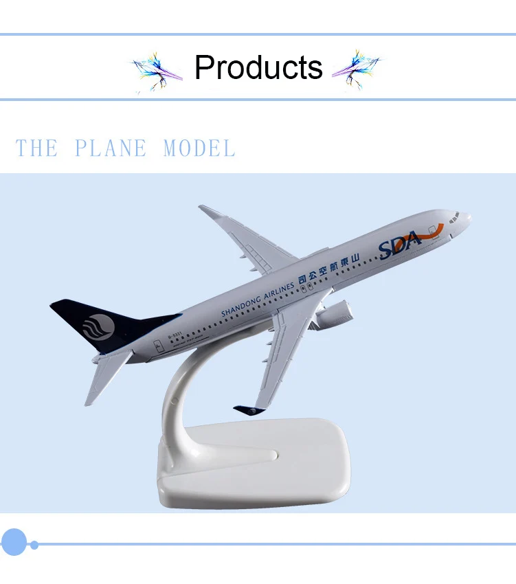 Geschenk 16Cm Boeing 737 Shandong Airline Flugzeug Modell B737 Airbus Airways Sda Metallmodell Aeronautical Alloy Aircraft Sd Modell Geschenk