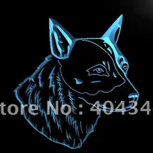 LK255-с изображением австралийской овчарки светодиодный неоновый знак