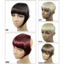 Synthetic Heat Resistant Fiber Hair Bang 5Color Avaliable Hair Bangs 3pc Clips In Bangs Fringe Hair Extension For Fashion Women