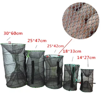 

Newly Crayfish Crab Trap Net Shrimp Lobster Cage Collapsible Portable Fishing Accessories BN99