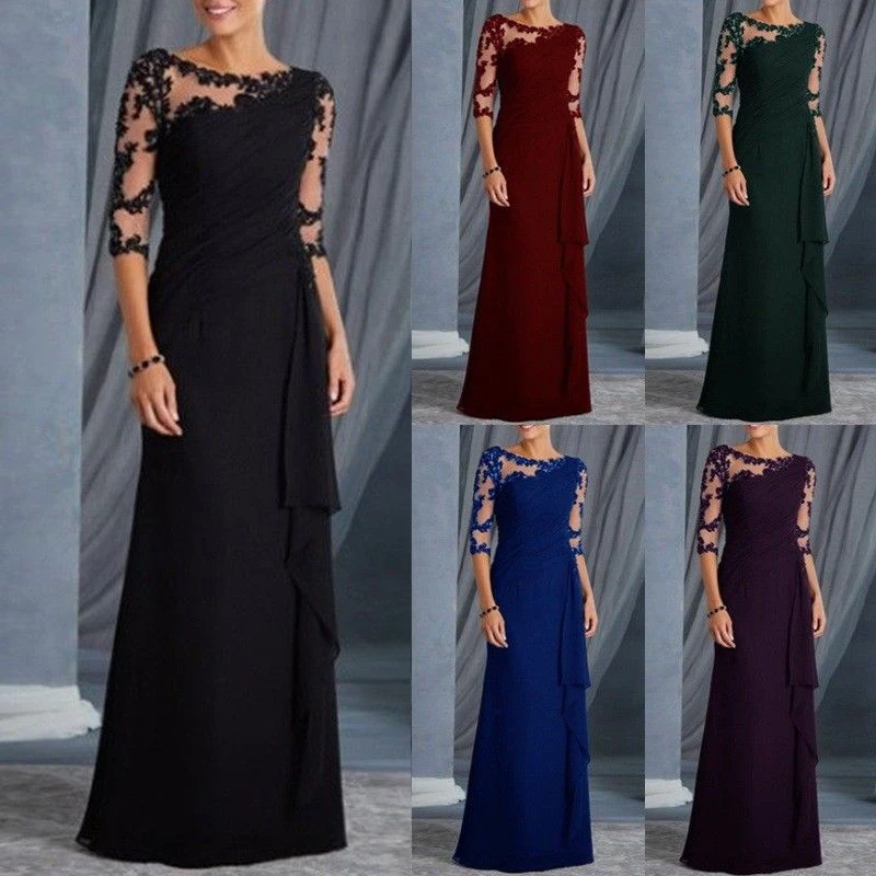 Кружевное женское длинное платье Формальное вечернее платье для выпускного вечера S~ 2XL Коктейльное Макси абсолютно новое Гламурное привлекательное
