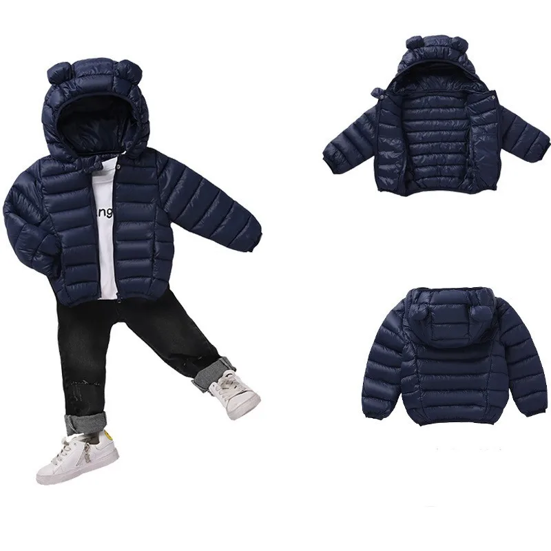 COOTELILI Cute Bear Children's Parkas Winter Jacket For Girls Boys Infant Overcoat Winter Children Coats Warm Kids Jacket Baby  (3)