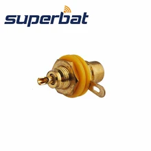 Superbat RCA Панель Крепление Штекерная перегородка с гайкой и припоя чашка RF коаксиальный разъем