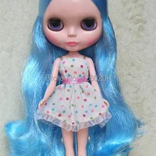 Кукла Обнаженная кукла без одежды в продаже с голубыми длинными вьющимися волосами для маленьких девочек подарок на день рождения и праздничные подарки