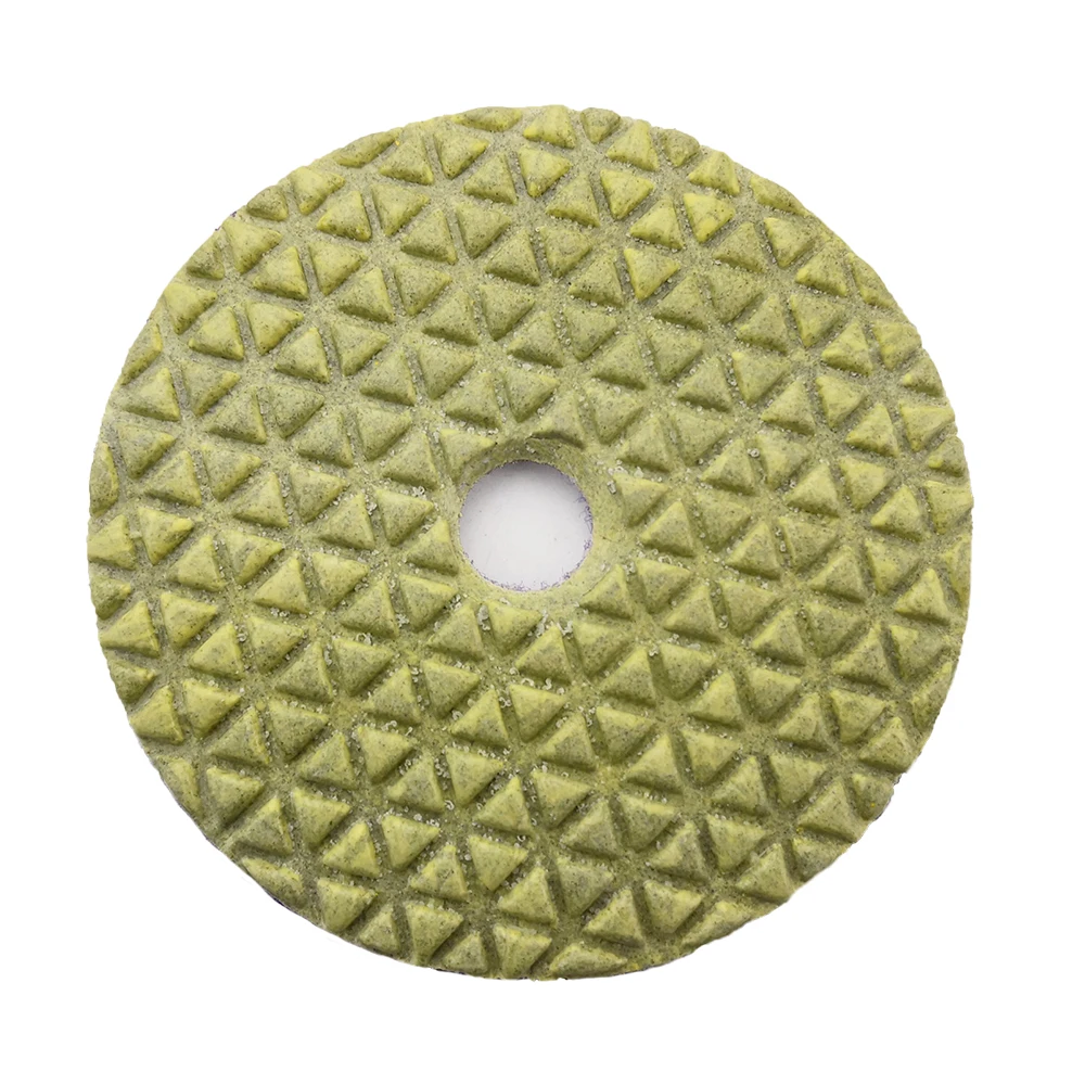 RIJILEI 10Pcs/lot 100mm diamond dry polishing pad 4 inch Marble polishing pads Use for polishing granite concrete floor DPD01