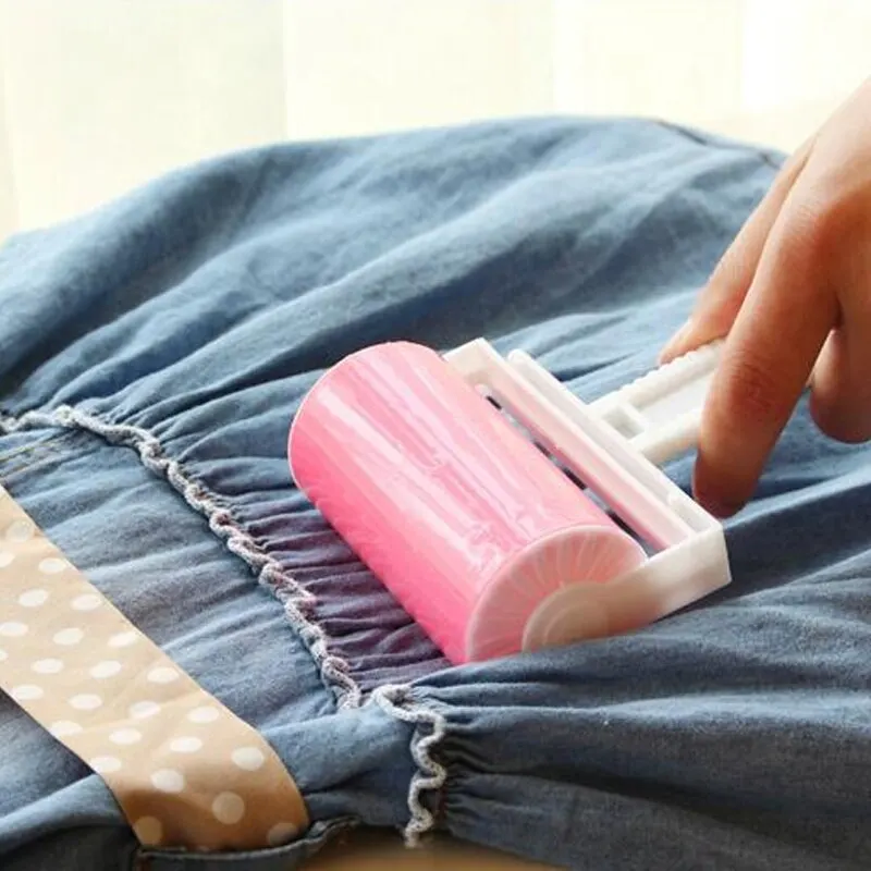 

1PC Dust Cleaner Lint Sticking Roller Reusable Cleaning Dust Wiper Tools For Home Washable Roller For Clothes Pet Hair