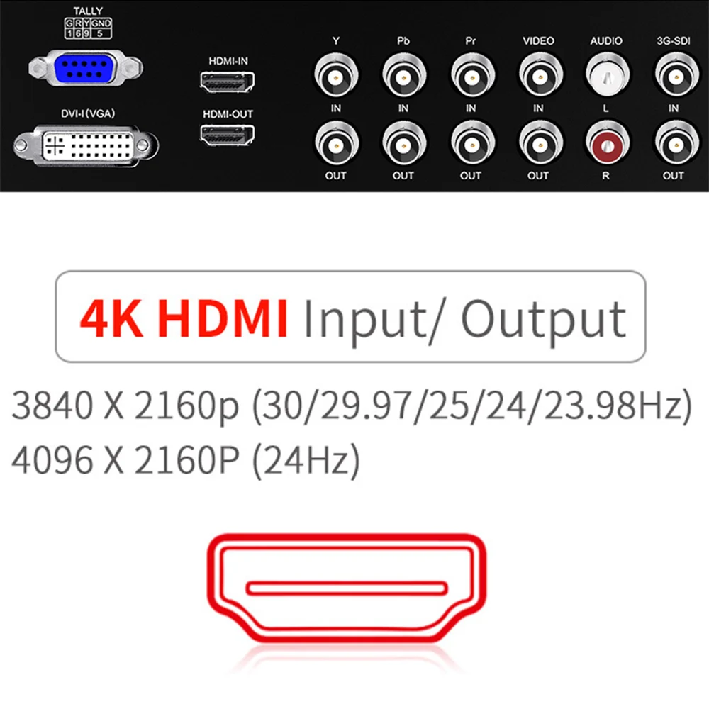 SEETEC P173-9HSD-CO 17,3 дюймов ips 3G-SDI 4K HDMI вещательный монитор с AV YPbPr Ручной ЖК-монитор с чемоданом