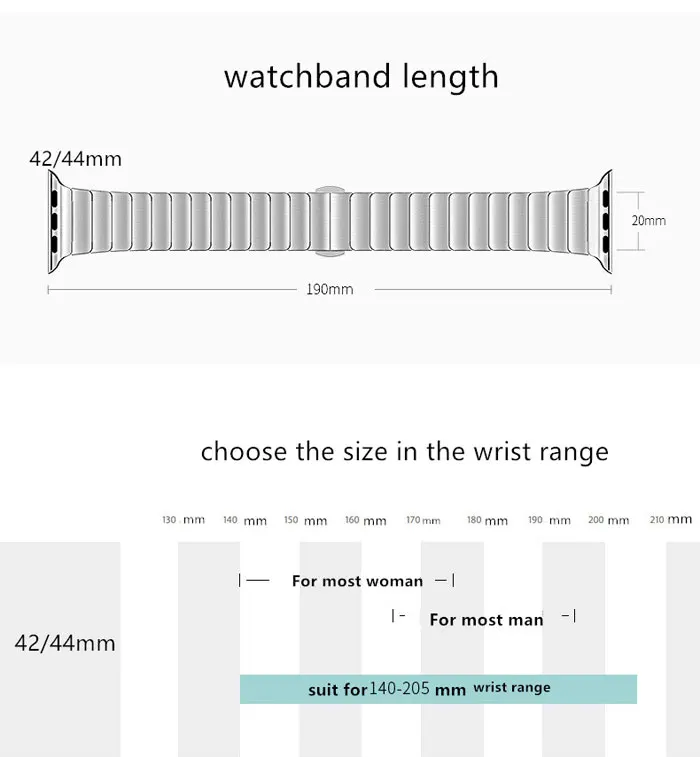 Роскошный ремешок для Apple watch 44 мм 40 мм iWatch 38 мм 42 мм металлический браслет для часов из нержавеющей стали Apple watch 5 4 3 2 1