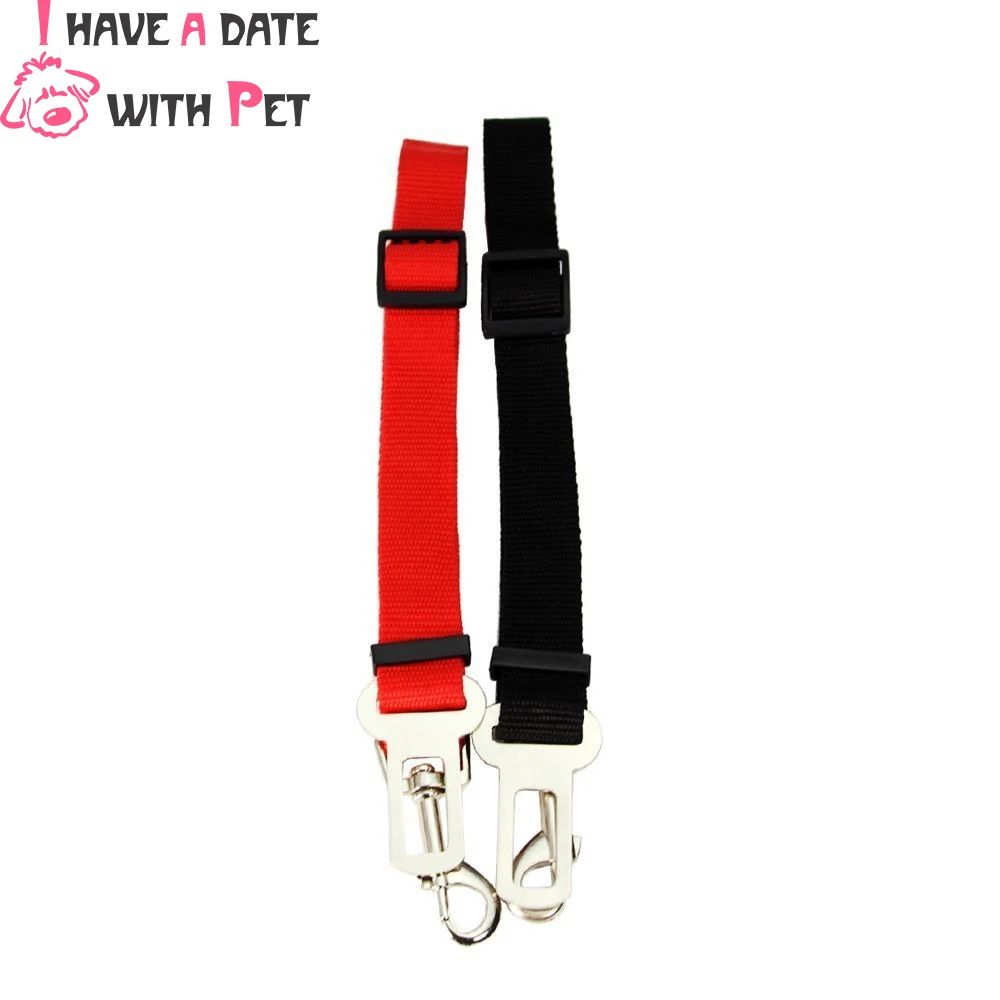 

Safety Belt Dog Convenient Adjustable Nylon Pet dog Seat Belts Black Red for Small Medium Large Big Dog Vehicle Cars Seat Belt