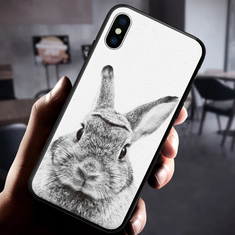 Панда-Боксер олень Лев Китти животный узор для iPhone 5 5S SE 6 6S 7 8 Plus X XR XS Max жесткий чехол для телефона