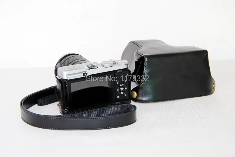 Кожа когда-либо готовая камера сумка+ камера ремень для Fujifilm Fuji Finepix X-M1 XM1 X-A1 XA1