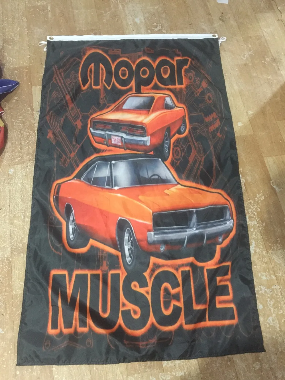 Флаг Mopar, размер 90X150 см, полиэстер, флаги