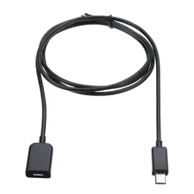 Высокое качество, новинка, хит, 1 м, Micro USB 2,0 Тип A, Мужской и Женский удлинитель, кабель для зарядки и передачи данных, черный удлинитель, кабель для зарядного устройства, адаптер