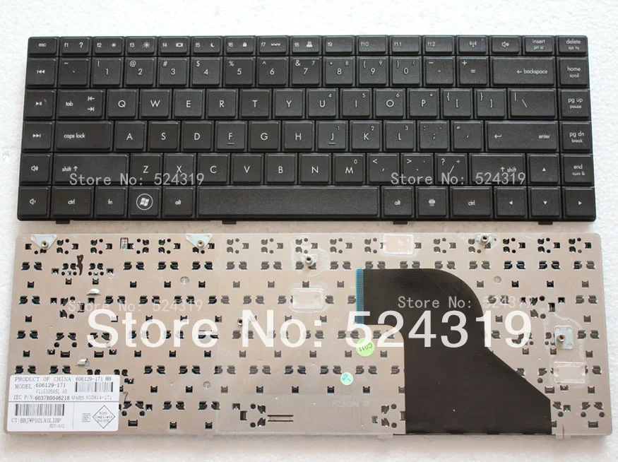 100% новая клавиатура для ноутбука HP 620 621 625 CQ620 CQ621 с американской раскладкой |