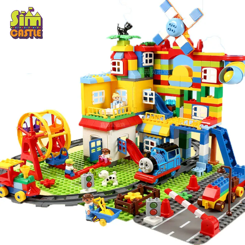 

Big Particle Building Blocks Castle Educational Toys for Children Early Education Compatible LegINGly Toy Gifts for Children