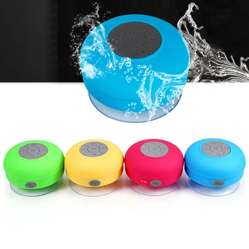 

Portable Subwoofer Speaker Waterproof Wireless Bluetooth Speaker Music Suction Phone Mic For Mobile Phone